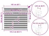 vidaXL Doppelrollo Weiß 165x150 cm Stoffbreite 160,9 cm Produktbild-Vorschau 7