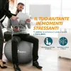 TRESKO Gym lopta (sivá, 65 cm) s pumpou Fitness lopta Joga Náhľad obrázku produktu 4