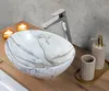 Keramické umyvadlo PATI, bílý mramor, 40 cm Náhled obrázku produktu 4
