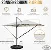 Sonnenschirm 3m x 4m, Aluminium; UV-Schutz; inkl. Produktbild-Vorschau 2