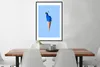 MuchoWow® Gerahmtes Poster Pfau - Eistüten - Eiscreme - Produktbild-Vorschau 3