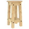 Sgabello da bar 2 pezzi. Legno di pino massiccio Anteprima dell’immagine prodotto 7