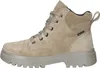 A side view of a beige leather boot with a gray sole. Produktbild-Vorschau
