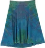 Batik Hippie Minirock, Boho Sommerrock - Blau, Damen, Produktbild-Vorschau 3