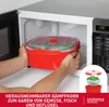 sistema four micro-ondes à vapeur avec panier 2,4 l rouge Voir les images du produit 5