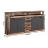 A product shot of a sideboard with dimensions indicated. Náhľad obrázku produktu