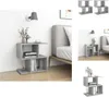 A collage of images showing bedside tables in a bedroom setting and product shots. Voir les images du produit
