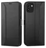 A black flip case for a smartphone is shown from the front and back. Náhľad obrázku produktu