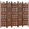 Parawan 5-Panelowy, Rzeźbiony, Brąz, 200X165 Cm, Drewno Podgląd zdjęcia produktu 12