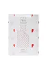 The image shows the packaging of a bedding set with a heart pattern. Produktbild-Vorschau