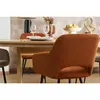 Miliboo - Stühle aus Cordstoff in Terracotta und schwarzem Produktbild-Vorschau 2