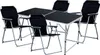 5-teiliges Campingmöbel Set Black Alu 120x60x58/70cm Produktbild-Vorschau 1