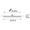 SLV 1003010 SENSER 24 LED Deckeneinbauleuchte rund weiß Produktbild-Vorschau 7