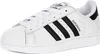 A white Adidas Superstar II sneaker with black stripes and heel tab, shown from a side angle on a white background. Voir les images du produit