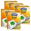 A group of Swirl M 40 vacuum cleaner bags are displayed in their packaging. Produktbild-Vorschau