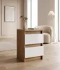 Comodino bianco/Sonoma opaco con 2 cassetti | Comodino in Anteprima dell’immagine prodotto 4