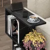 DECORTIE Homemania Tavolino moderno effetto marmo nero Anteprima dell’immagine prodotto 2
