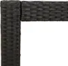 Zahradní stůl s dřevěnou deskou černý 100x40x75 cm Náhled obrázku produktu 8
