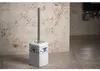 Gedy CIXI staande toiletborstel, porselein, blauw/wit Productafbeelding-voorbeeld 3