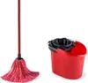 A red mop and a red bucket are shown against a white background. Anteprima dell’immagine prodotto