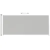 vidaXL Markiza boczna wysuwana 180x500 cm kremowa Podgląd zdjęcia produktu 10