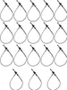 180mm Sicherheitsfäden für Etiketten | 2000 Loop Pins Set Produktbild-Vorschau 2