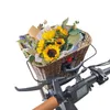 SachsenRAD Panier à vélo avant 22L en polyrattan, montage Voir les images du produit 2