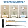 Ventilateur de plafond AIORBER à LED avec éclairage, aspect Voir les images du produit 2
