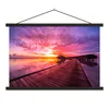 MuchoWow® Textilposter Steg - Wasser - Sonne - Rosa - Produktbild-Vorschau 1