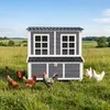 PawHut kippenhok van dennenhout, kippenhuis met nestkasten Productafbeelding-voorbeeld 9