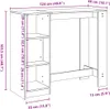 vidaXL Barový stůl s policí dub Sonoma 124x46x103,5 cm Náhled obrázku produktu 8