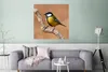 MuchoWow® Poster Vogel - Kohlmeise - Zweige 75x75 cm - Wand Produktbild-Vorschau 5