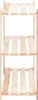 vidaXL Scaffale a 3 ripiani 80×38×90 cm in pino massiccio Anteprima dell’immagine prodotto 3