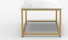Couchtisch zeitgenössisch 100x60x45cm mit Marmoreffekt Produktbild-Vorschau 10
