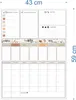 Grand calendrier Planification Tableau magnétique pour Voir les images du produit 2