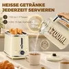 HOMCOM Wasserkocher Toaster Set 1,7L Edelstahl Wasserkocher Produktbild-Vorschau 4