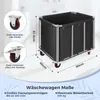 Chariot de blanchisserie en acier inoxydable, chariot de Voir les images du produit 2