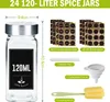 UISEBRT 24er Set Gewürzgläser mit Deckel - Vorratsgläser Produktbild-Vorschau 2