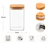 Vorratsdosen Glas mit Bambusdeckel 4er-Set je 1,5 l, große Produktbild-Vorschau 7