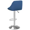 Barhocker Samt Blau 46 x 44 x (82-103) cm, drehbar, Produktbild-Vorschau 6
