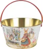 Clayre & Eef Dekorationskorb Ø 19x10 cm Weiß Aluminium Produktbild-Vorschau 1