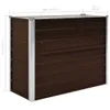 PUEAZU Garten-Hochbeet Braun 100 x 40 x 77 cm Verzinkter Produktbild-Vorschau 7