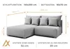AX LIVING Ecksofa mit Schlaffunktion Ederra 208 cm breit – Produktbild-Vorschau 4