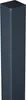 A single dark gray post with a cap on top, isolated against a gray background. Produktbild-Vorschau