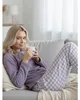 Pyjama - für Frauen - Hose mit langärmeligem Shirt - Produktbild-Vorschau 5
