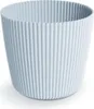 A light gray ribbed planter pot is shown against a white background. Náhľad obrázku produktu