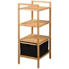 KESPER Badregal aus Bambus mit Korb – - – 44 x 33 x 93 cm – Produktbild-Vorschau 6