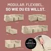 LUMALAND Pouf modulaire central en velours côtelé pour Voir les images du produit 5