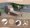 COSTWAY Sonnenliege Gartenliege mit Rollen, verstellbarer Produktbild-Vorschau 5