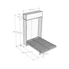 140 Kentaro White Ash Bett mit aufklappbarer Schrankwand Produktbild-Vorschau 4